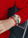 Christmas Colorful Alphabet Bracelet