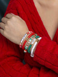 Christmas Colorful Alphabet Bracelet