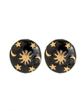 Vintage Christmas Party Round Earrings