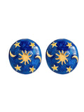 Vintage Christmas Party Round Earrings