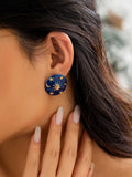 Vintage Christmas Party Round Earrings