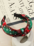Christmas Plaid Fabric Bow Headband