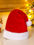 Christmas Long Fur Striped Snowflake Hat