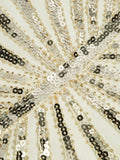 1920s Sequin Art Deco Maxi Dress