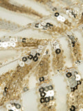 1920s Sequin Art Deco Maxi Dress