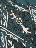 1920s Beaded Fringed Flapper Dress