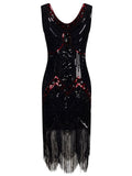 [Only shipping US] Black 1920s Beaded Fringed Flapper Dresses