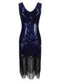 1920s Beaded Fringed Flapper Dresses