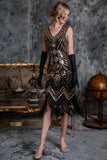 1920s Beaded Fringed Flapper Dresses