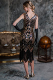 1920s Beaded Fringed Flapper Dresses