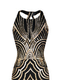 [US Warehouse] 1920s Sequin Backless Formal Dress