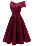 [US Warehouse] 1950s Off Shoulder Swing Dress