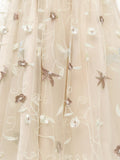 3/4 Sleeve 1950s Floral Embroidery Dress