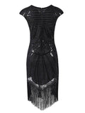 1920s Sequin Fringed Gatsby Dress