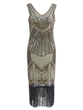 1920s Sequin Flapper Gatsby Dress