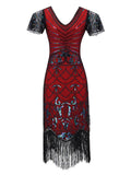 [US Warehouse] 1920s Fringed Flapper Gatsby Dress