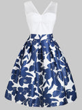 1950s Mesh Patchwork Swing Dress