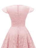 1950s Cap Sleeve Swing Lace Dress