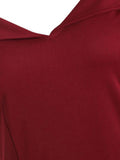 Red 1950s Cold Shoulder Swing Dress