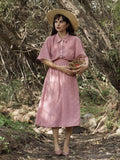 2PCS Pink 1950s Polka Dot Top & Skirt