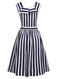 Navy 1950s Stripes Sailor Romper & Skirt