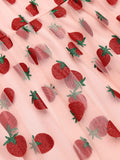Pink 1950s Lace Strawberry Swing Dress