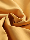 Yellow 1950s Buttoned Belted Swing Dress