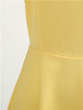1950s Solid Butterfly Sweetheart Swing Dress
