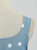 1950s Polka Dot Spaghetti Strap Dress