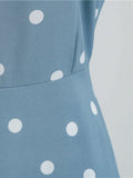 1950s Polka Dot Spaghetti Strap Dress