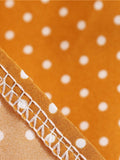 1950s Polka Dot Buttons Dress