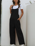 1950s Solid Spaghetti Strap Jumpsuit