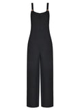 1950s Solid Spaghetti Strap Jumpsuit