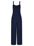 1950s Solid Spaghetti Strap Jumpsuit