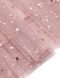 [US Warehouse] Pink 1950s Star Sequin Lace Swing Dress
