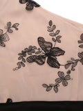 [US Warehouse] 1930s One-shoulder Lace Butterfly Jumpsuit