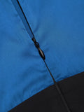 Blue 1950s Solid Lace-up Jumpsuit
