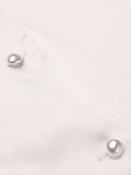 Ivory 1930s Solid Long Sleeve Blouse