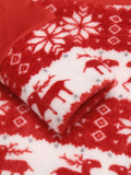 [US Warehouse] Red 1950s Christmas Patchwork Swing Dress