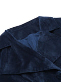 [Pre-Sale] [Plus Size] Navy Blue 1950s Velvet Long Coat