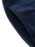 [Pre-Sale] [Plus Size] Navy Blue 1950s Velvet Long Coat