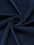 [Pre-Sale] [Plus Size] Navy Blue 1950s Velvet Long Coat