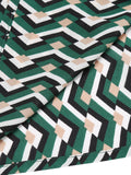 2PCS 1950s Green Tops & Black Pants