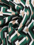 2PCS 1950s Green Tops & Black Pants