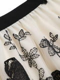 Black Butterfly Mesh Skirt