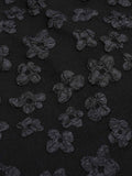 Black Attached Flowers Skirt