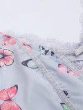 1950s Butterflys Lace-up Swing Vintage Dress
