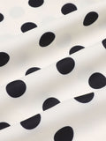 Retro Polka Dots Long Sleeves Blouse
