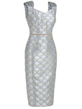 [Pre-sale] 1960s V-Neck Relief Pencil Dress