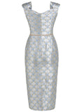 [Pre-sale] 1960s V-Neck Relief Pencil Dress